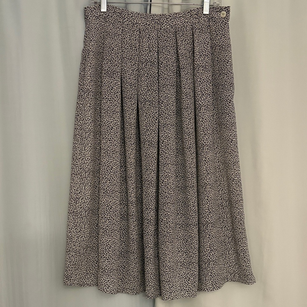 3 for $25! Vintage SK G COMPANY A-Line Printed Midi Skirt with adjustable waist